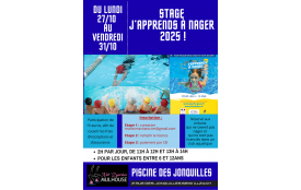 🏊‍♀️ Stage “J’apprends à nager” – Vacances de la Toussaint 2025 !